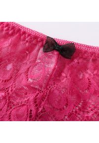 Intica - Stringi koronkowe z kokardkami eleganckie Destini. Kolor: beżowy. Materiał: koronka. Wzór: koronka #8