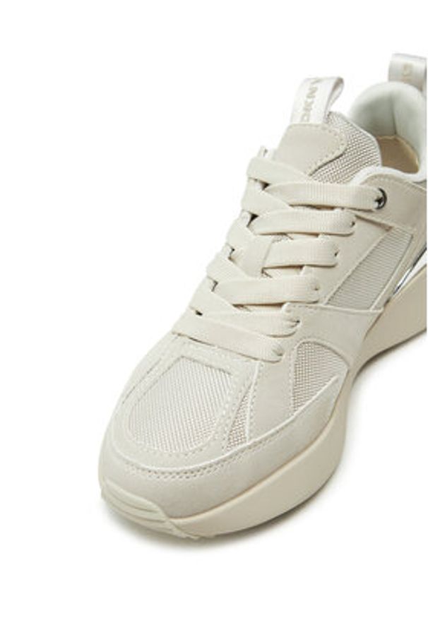 DKNY Sneakersy Zofi K4402944 Beżowy. Kolor: beżowy. Materiał: materiał