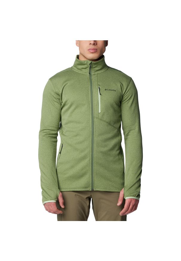 columbia - Bluza trekkingowa męska Columbia Park View Fleece FZ. Kolor: zielony. Styl: sportowy. Sport: turystyka piesza