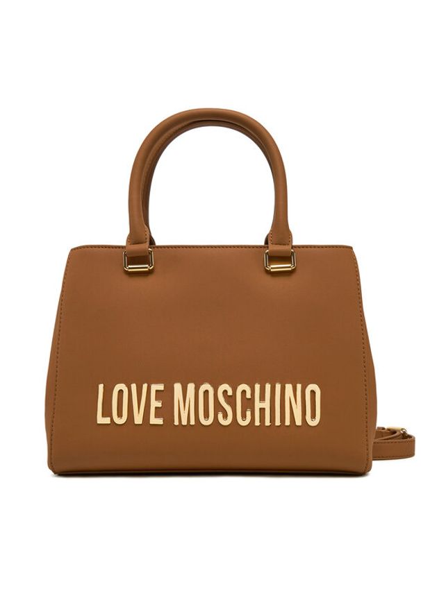 Love Moschino - LOVE MOSCHINO Torebka JC4022PP1MKD0201 Brązowy. Kolor: brązowy. Materiał: skórzane