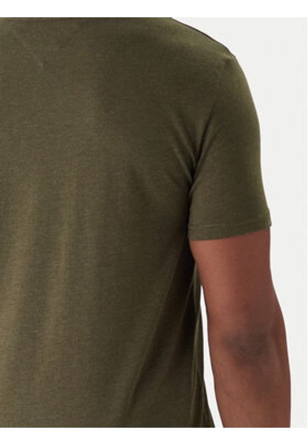 Tommy Jeans T-Shirt Jaspe DM0DM20363 Zielony Slim Fit. Kolor: zielony. Materiał: bawełna