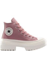 Adidasy Converse Chuck Taylor All Star Lugged Heel, Dla obu płci. Kolor: fioletowy. Materiał: materiał. Obcas: na platformie. Model: Converse All Star