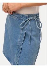 Vero Moda Spódnica jeansowa Liza 10332535 Niebieski Regular Fit. Kolor: niebieski. Materiał: bawełna #5
