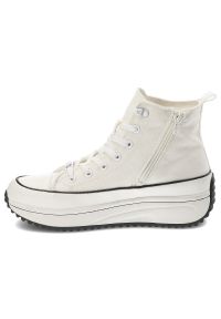 Białe Sneakersy Rieker Sportowe Obuwie Damskie. Okazja: na spacer. Kolor: biały. Materiał: materiał. Sezon: lato. Sport: turystyka piesza #5