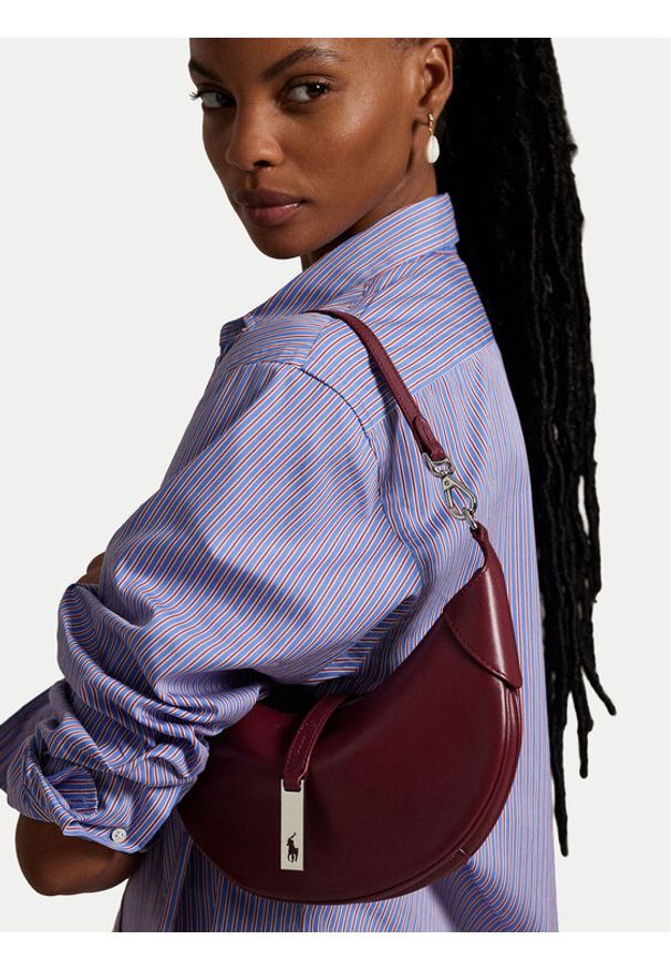 Polo Ralph Lauren Torebka 428871248016 Bordowy. Kolor: czerwony. Materiał: skórzane