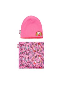 Komplet czapka i komin Peppa Pig. Kolor: różowy