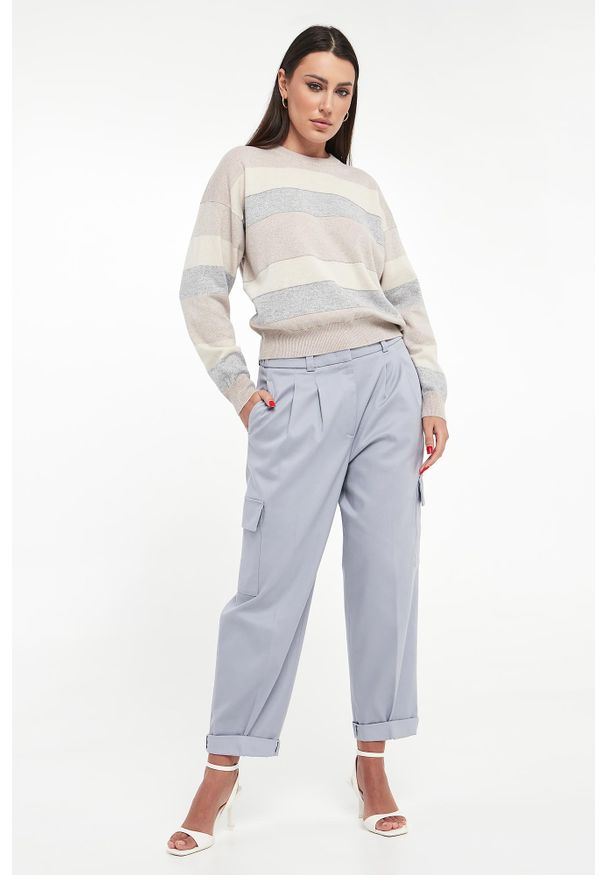 Sweter damski wełniany PESERICO. Materiał: wełna