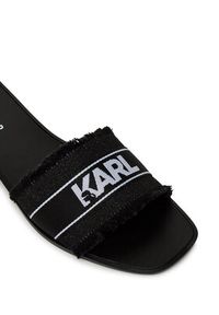 Karl Lagerfeld - KARL LAGERFELD Klapki Skoot II KL80411 Czarny. Kolor: czarny. Materiał: materiał #5