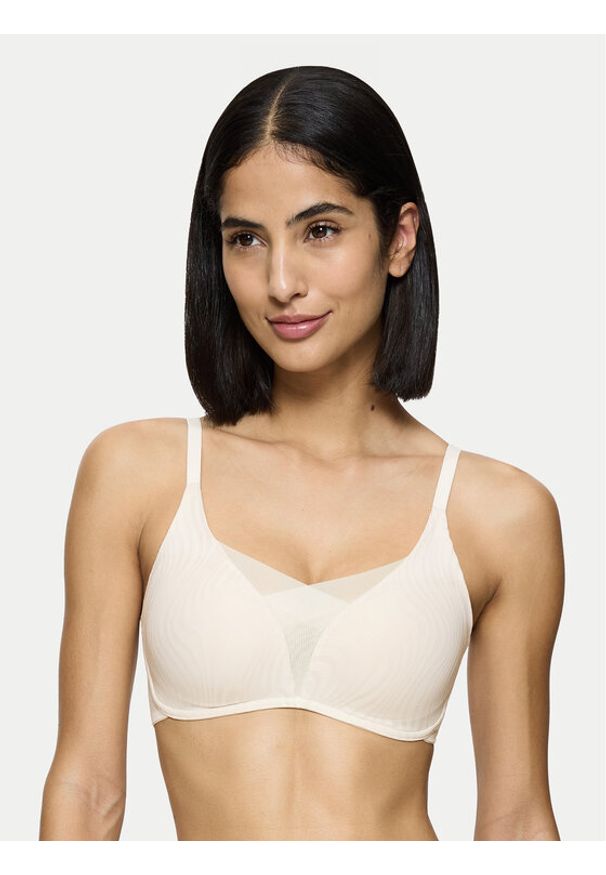 Triumph Biustonosz bezfiszbinowy Shape Smart Ellipse 10222278 Écru. Kolor: kremowy. Materiał: syntetyk