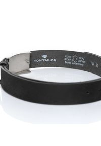 Tom Tailor - TOM TAILOR PASEK SKÓRZANY SOPO-TT433 0790 35 mm Ledergürtel RO2337. Materiał: skóra. Wzór: aplikacja. Styl: klasyczny, casual #4