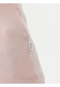 Guess Top W5GP26 KA0H1 Różowy Regular Fit. Kolor: różowy. Materiał: bawełna #3