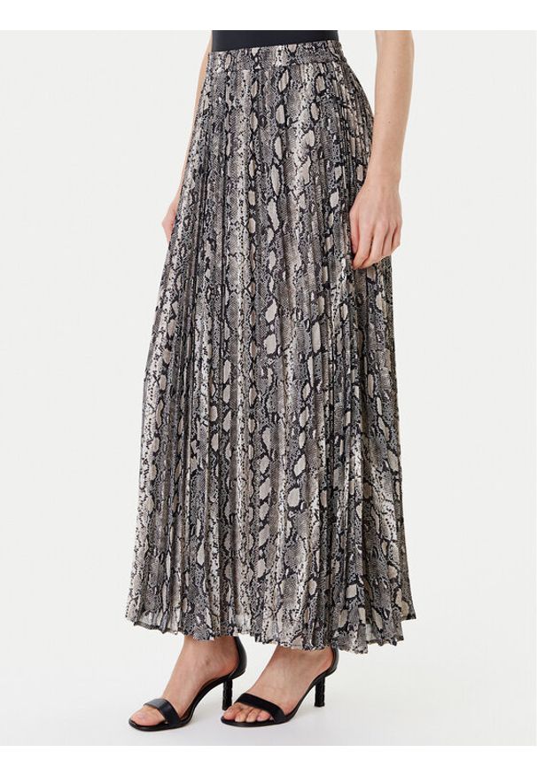 MICHAEL Michael Kors Spódnica plisowana MT570J5ABE Beżowy Regular Fit. Kolor: beżowy. Materiał: syntetyk