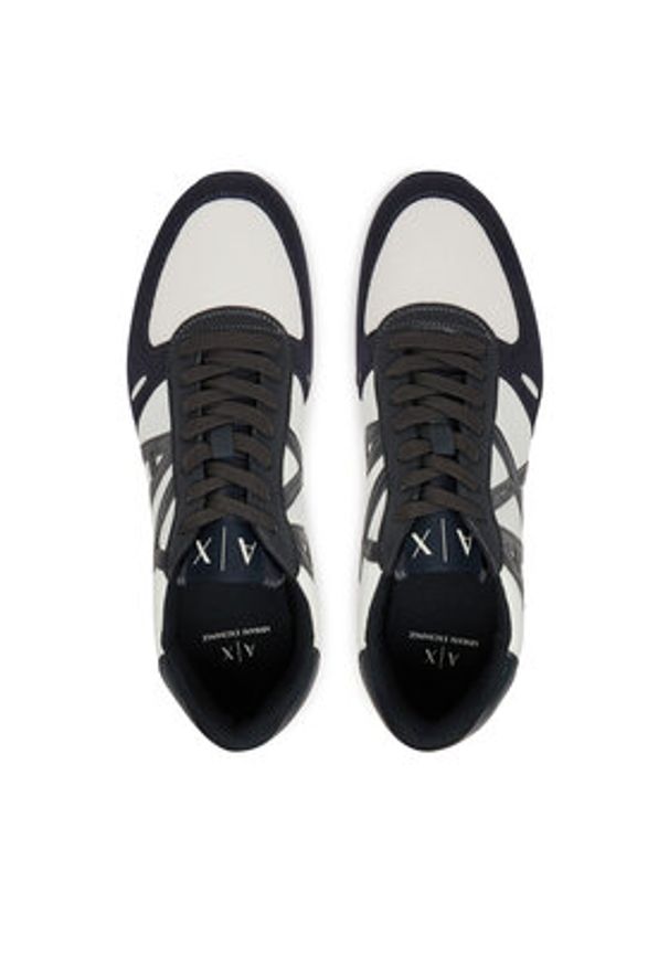 Armani Exchange Sneakersy XUX017 XCC68 U390 Granatowy. Kolor: niebieski. Materiał: skóra