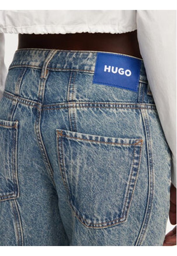 Hugo - HUGO Jeansy Leni 50531726 Niebieski Loose Fit. Kolor: niebieski
