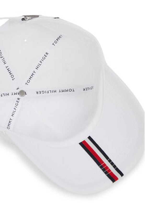 TOMMY HILFIGER - Tommy Hilfiger Czapka z daszkiem Th Foundation Soft 6 Panel Cap AM0AM13162 Biały. Kolor: biały. Materiał: materiał, bawełna