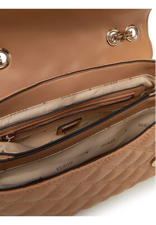 Guess Torebka HWQG87 48200 Beżowy. Kolor: beżowy. Materiał: skórzane