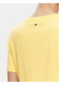 TOMMY HILFIGER - Tommy Hilfiger T-Shirt WW0WW45522 Żółty Regular Fit. Kolor: żółty. Materiał: bawełna #5