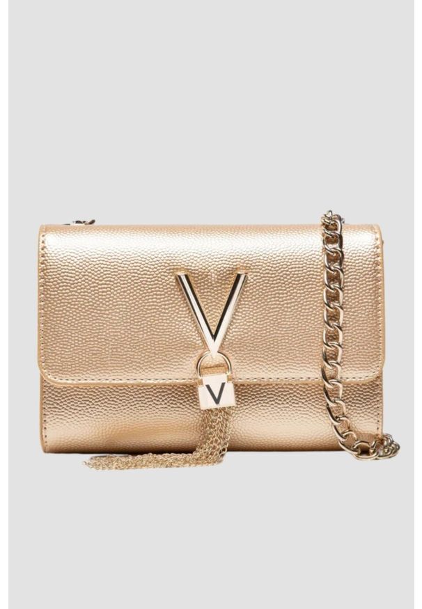 Valentino by Mario Valentino - VALENTINO Złota kopertówka Divina. Kolor: złoty
