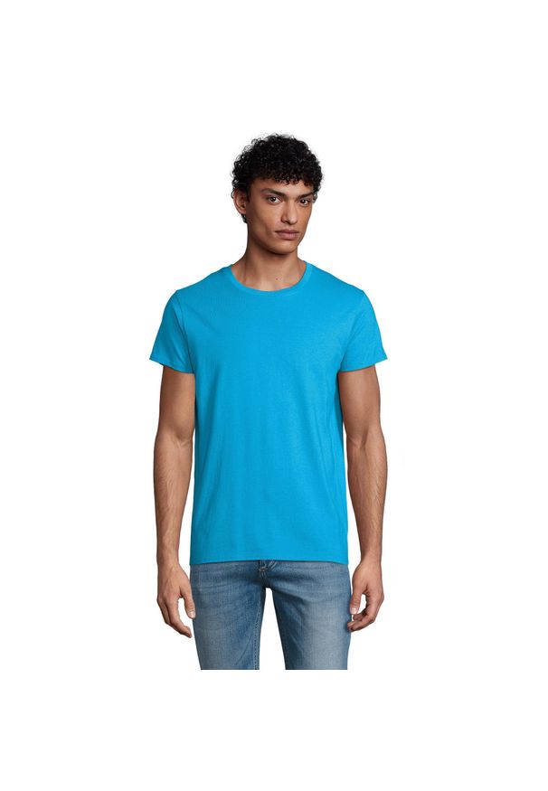 SOL'S - Koszulka Męska Crusader. Kolor: niebieski. Sport: turystyka piesza