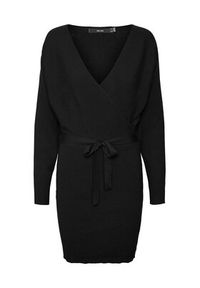 Vero Moda Sukienka dzianinowa 10269251 Czarny Regular Fit. Kolor: czarny. Materiał: wiskoza #5