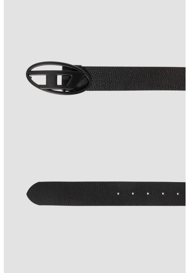 Diesel - DIESEL Czarny męski skórzany pasek B-1DR REV II, Rozmiar 90. Kolor: czarny. Materiał: skóra