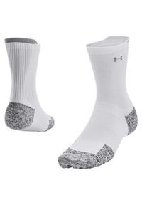 Skarpety do bieganie Under Armour Ad Run Cushion 1Pk Mid. Kolor: biały. Sport: bieganie