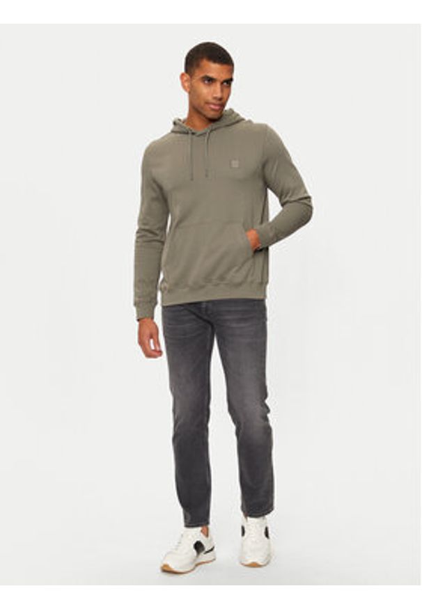 BOSS - Boss Bluza Wetalk 50509314 Szary Regular Fit. Kolor: szary. Materiał: bawełna