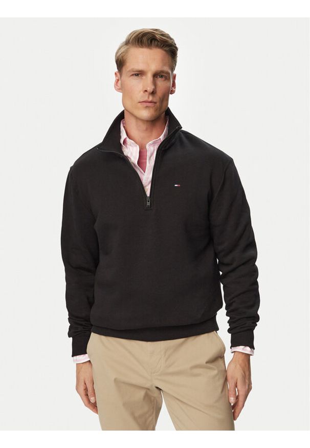 Tommy Jeans Bluza DM0DM20339 Czarny Regular Fit. Kolor: czarny. Materiał: bawełna