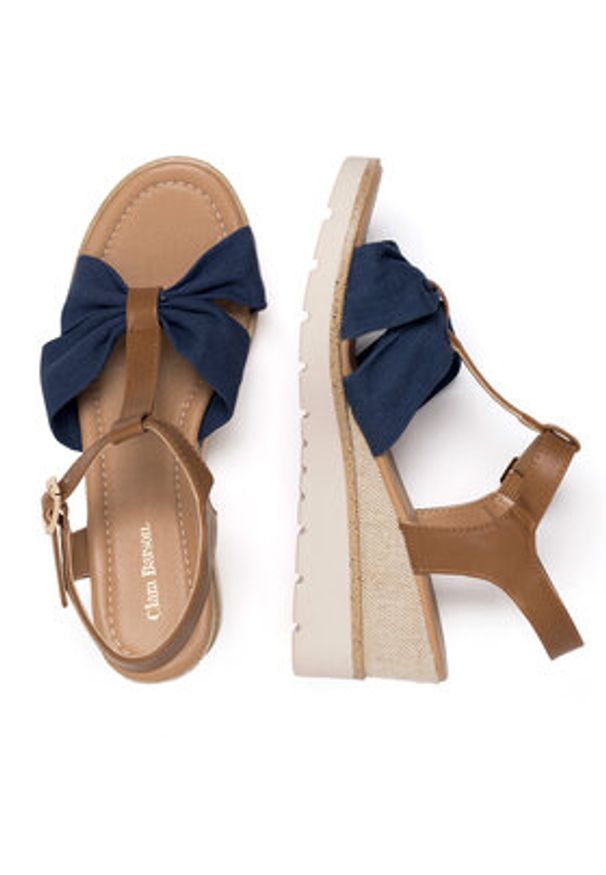 Clara Barson Sandały WS6253-06 Granatowy. Kolor: niebieski. Materiał: materiał