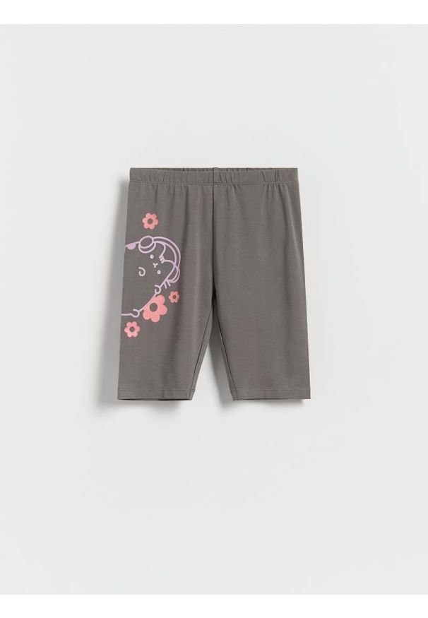 Reserved - Bawełniane szorty Pusheen - ciemnoszary. Kolor: szary. Materiał: bawełna