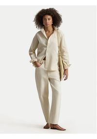 Polo Ralph Lauren Koszula 211910743505 Beżowy Regular Fit. Typ kołnierza: polo. Kolor: beżowy. Materiał: bawełna #4