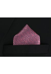 Poszetka Męska, Elegancka - Alties - Odcienie Metalicznego Różu. Kolor: różowy. Materiał: poliester #3