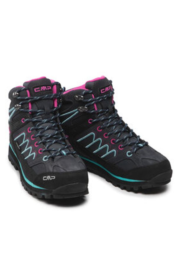 CMP Trekkingi Moon Mid Wmn Trekking Shoe Wp 31Q4796 Szary. Kolor: szary. Materiał: skóra, zamsz