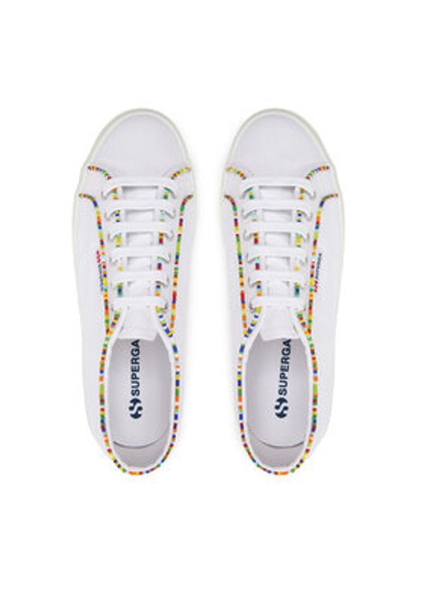 Superga Tenisówki Multicolor Beads 2740 S4131FW Biały. Kolor: biały. Materiał: materiał