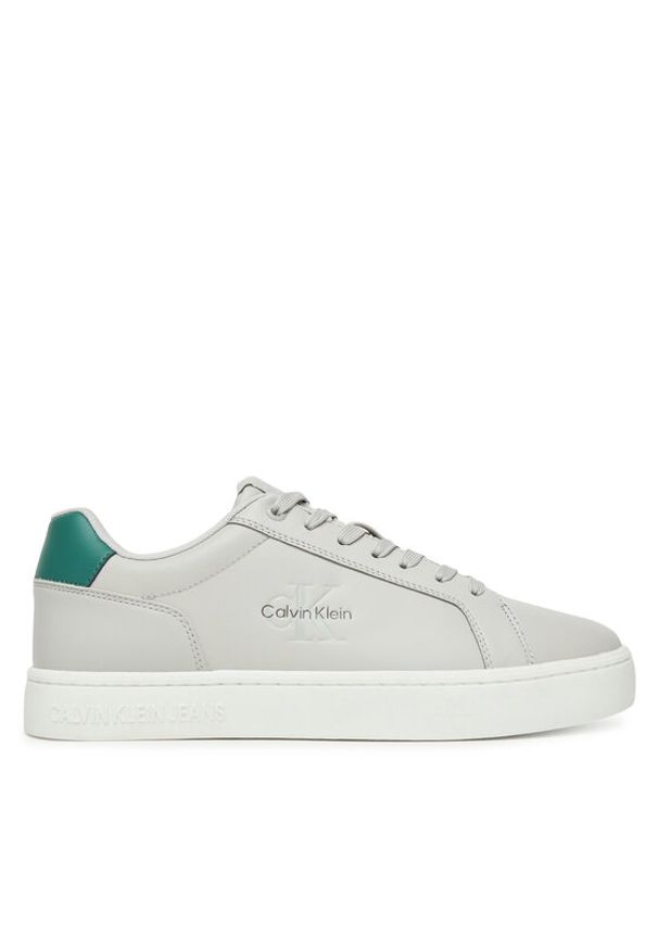 Calvin Klein Jeans Sneakersy Classic Cupsole Mono Lth YM0YM01369 Szary. Kolor: szary. Materiał: skóra