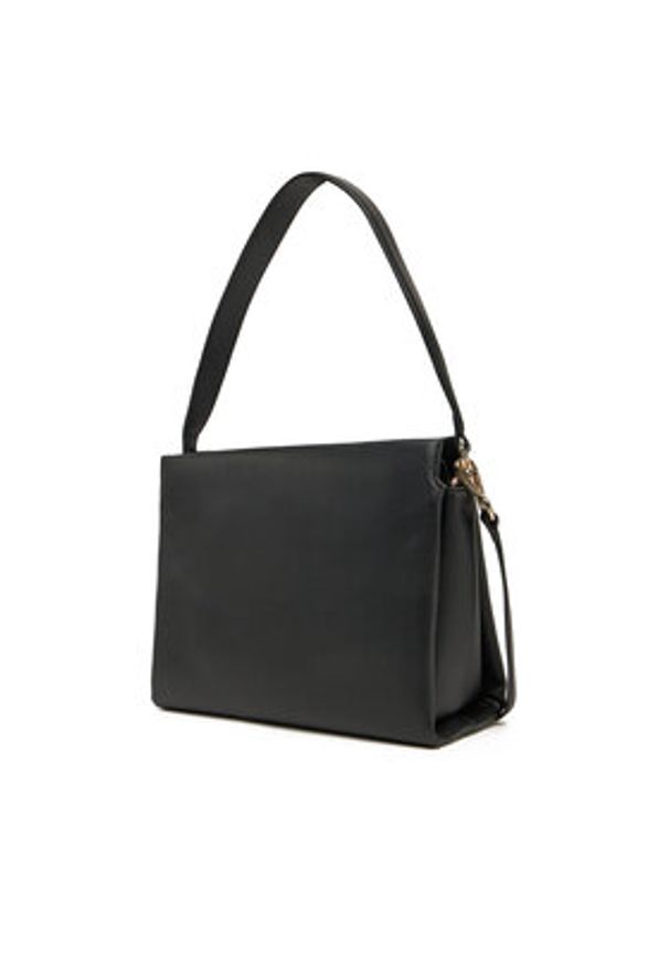 TOMMY HILFIGER - Tommy Hilfiger Torebka Th Legacy Med Satchel AW0AW17173 Czarny. Kolor: czarny. Materiał: skórzane