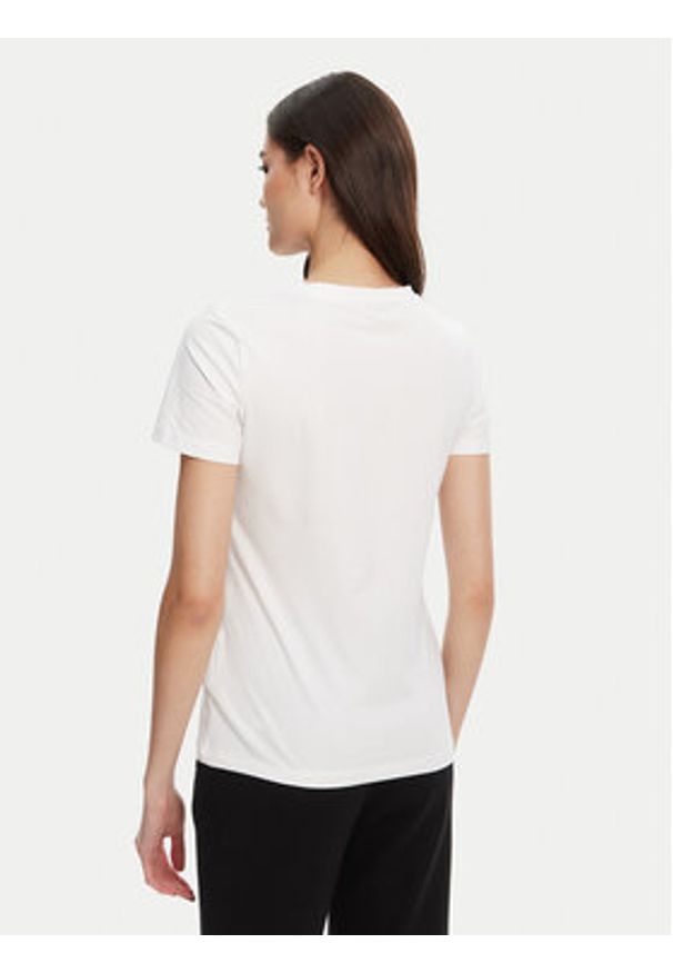 Guess T-Shirt V5YI12 J1314 Biały Regular Fit. Kolor: biały. Materiał: bawełna