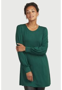 Cellbes - Jednokolorowa tunika z dżerseju. Kolor: zielony. Materiał: jersey. Długość rękawa: długi rękaw. Długość: długie #4