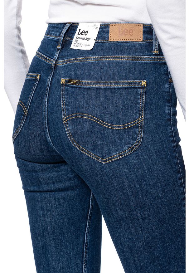 Lee - DAMSKIE SPODNIE JEANSOWE LEE Scarlett High Zip STONE TRAVIS L31BMOBJ 112107036
