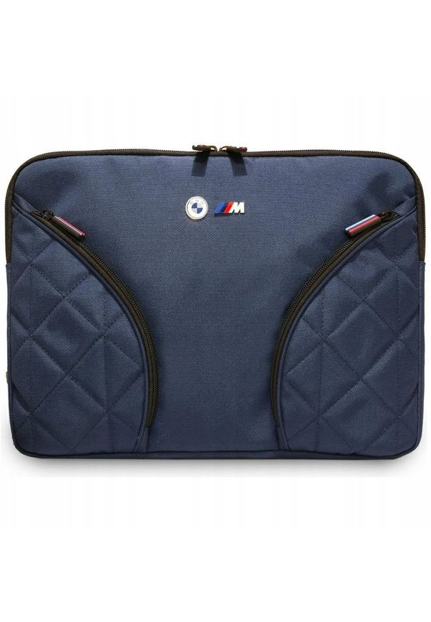 Torba BMW Torba Nylon Pockets&Metal Logo Sleeve 14" granatowy. Kolor: niebieski. Materiał: nylon