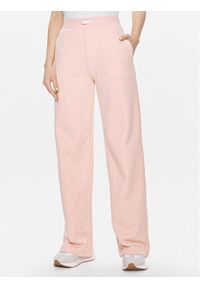Guess Spodnie dresowe Logo V4RB13 KC2W0 Różowy Relaxed Fit. Kolor: różowy. Materiał: bawełna #1