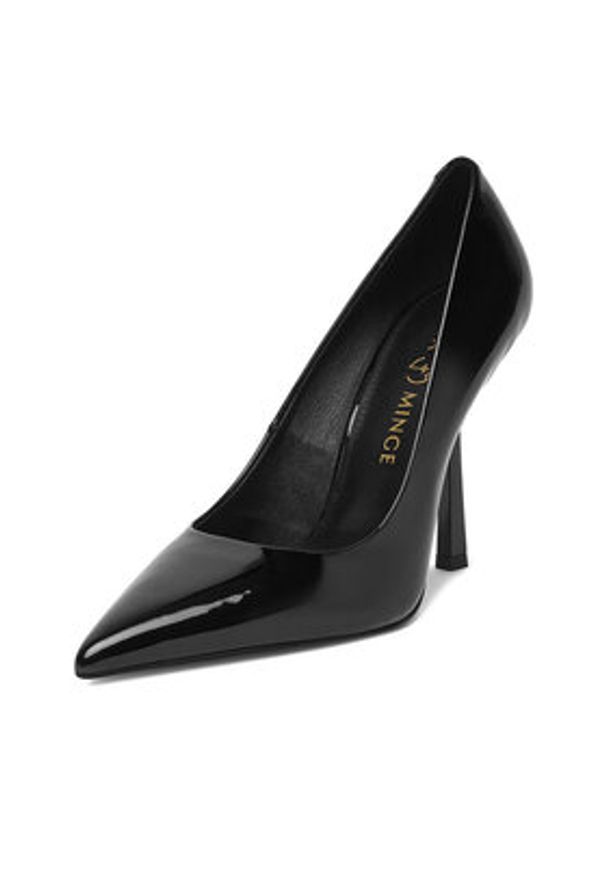 Eva Minge Szpilki EO-ESME-808-Y5P Czarny. Kolor: czarny. Materiał: lakier, skóra. Obcas: na szpilce