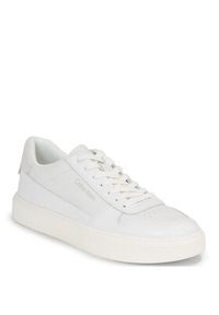 Calvin Klein Sneakersy Low Top Lace Up Bskt HM0HM01254 Biały. Kolor: biały. Materiał: skóra #5