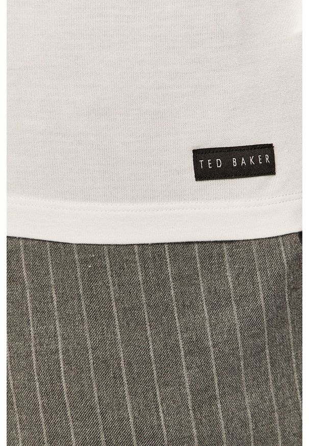Ted Baker - T-shirt (2-pack). Okazja: na co dzień. Kolor: biały. Materiał: dzianina. Wzór: gładki. Styl: casual