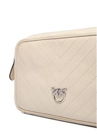 Pinko - PINKO Torebka Carrie Camera Bag Classic Al 25-26 PLTT 104336 A2JC Écru. Kolor: kremowy. Materiał: skórzane #3
