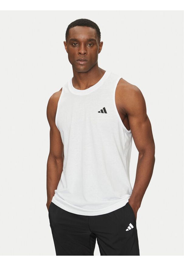 Adidas - adidas Tank top Train Essentials Feelready Training Tank Top IC6947 Biały Slim Fit. Kolor: biały. Materiał: syntetyk