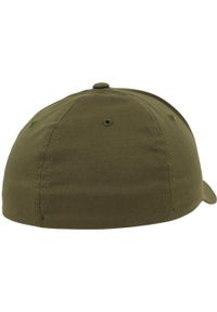 FLEXFIT - Wełniana Czesana Czapka Unisex. Kolor: zielony. Materiał: wełna