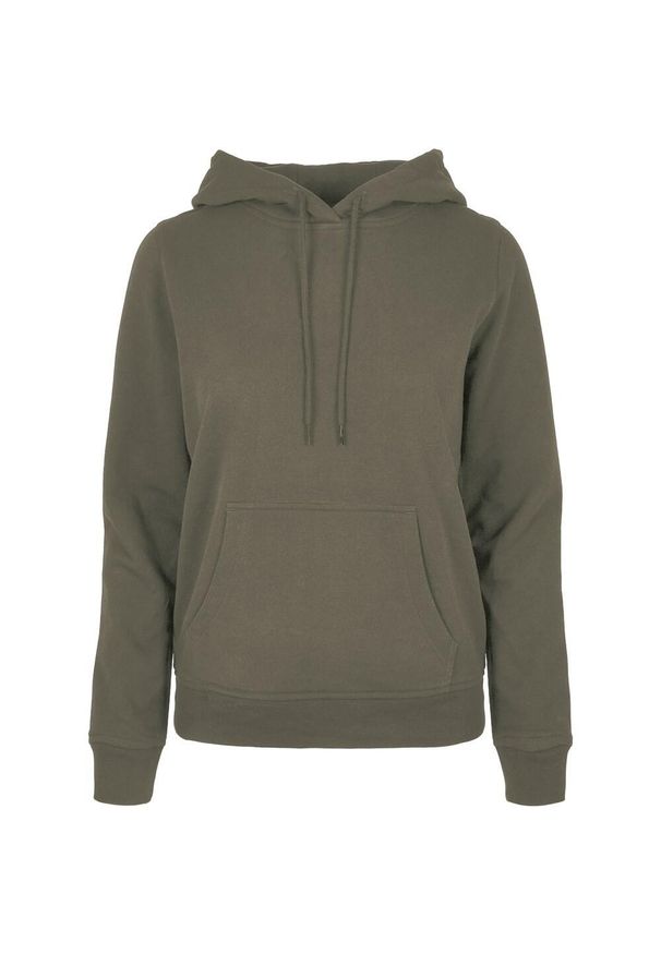 BUILD YOUR BRAND - Bluza Z Kapturem Dla Kobiet. Typ kołnierza: kaptur. Kolor: zielony