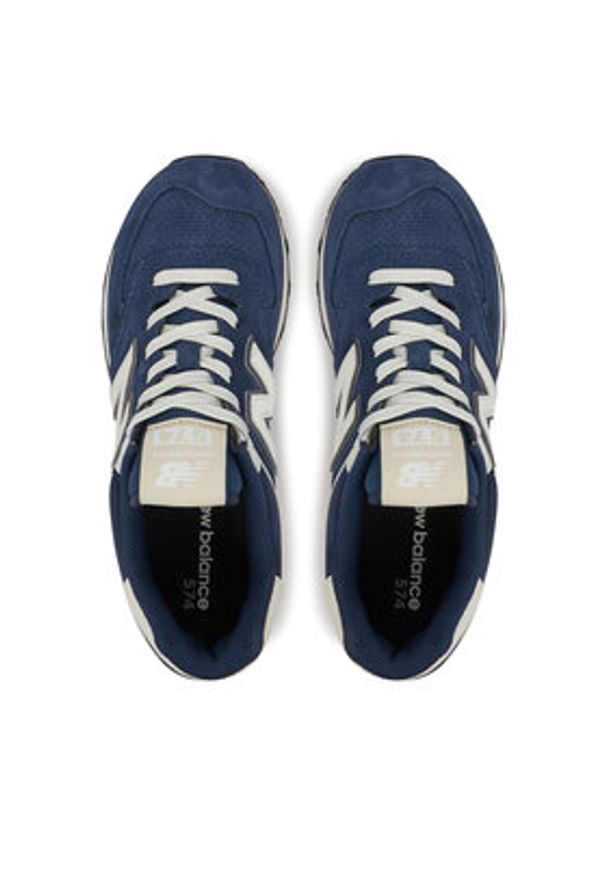 New Balance Sneakersy U574BCE Niebieski. Kolor: niebieski. Materiał: skóra, zamsz. Model: New Balance 574