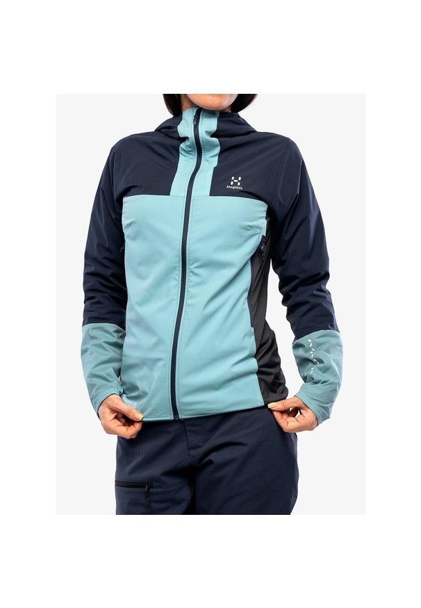 Haglöfs - Kurtka ocieplana damska Haglofs L.I.M Alpha Hood. Kolor: niebieski. Sport: turystyka piesza